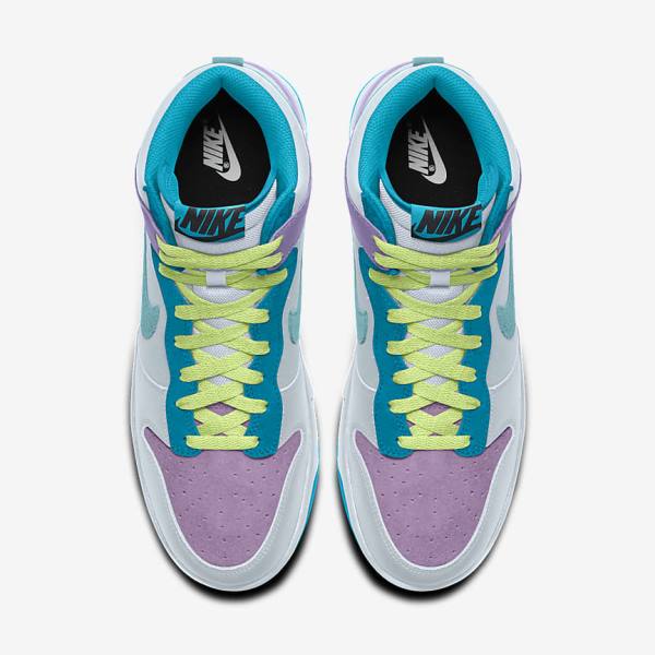 Women's Nike Dunk High By You Custom Sneakers Multicolor | NK890AEO