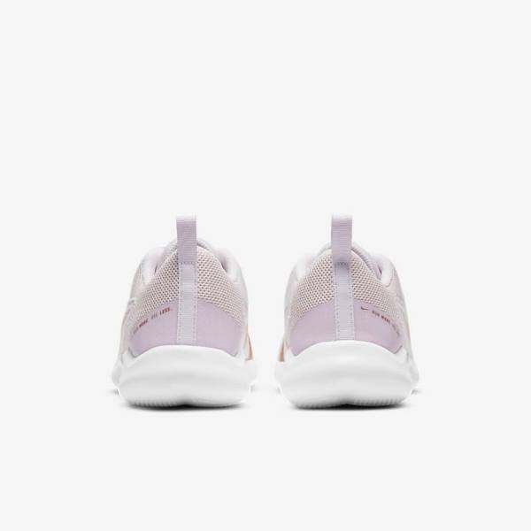 Women's Nike Flex Experience Run 10 Road Running Shoes Light Purple / White / Metal Red Brown | NK187GWB