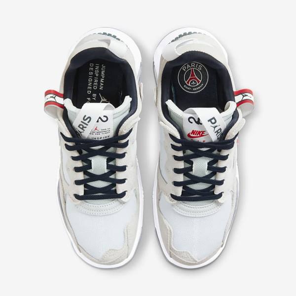 Women's Nike Jordan MA2 Paris Saint-Germain Sneakers White / Red / Black / Navy | NK496KFY