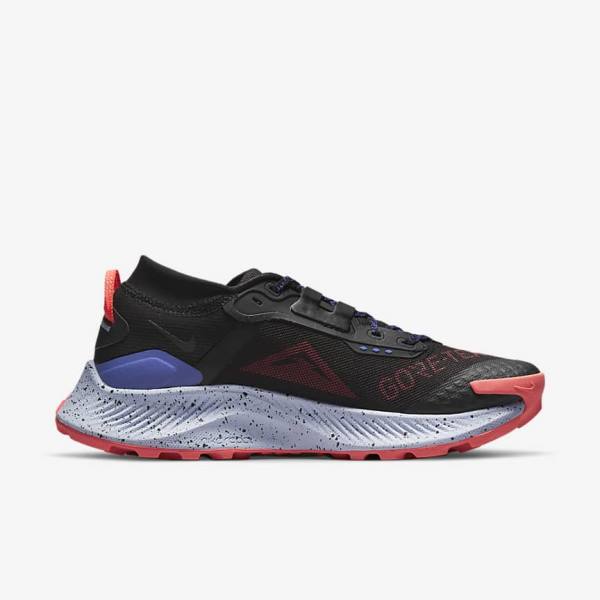 Women's Nike Pegasus Trail 3 GORE-TEX Waterproof Trail Running Shoes Black / Light Mango / Red | NK843HUE