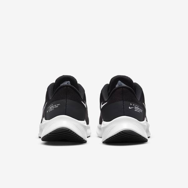 Women's Nike Quest 4 Road Running Shoes Black / Dark Grey / White | NK536GSX