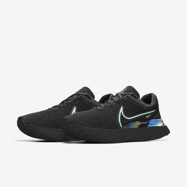 Women's Nike React Infinity Run 3 By You Custom Road Running Shoes Black | NK837MGK