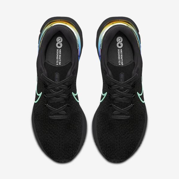 Women's Nike React Infinity Run 3 By You Custom Road Running Shoes Black | NK837MGK