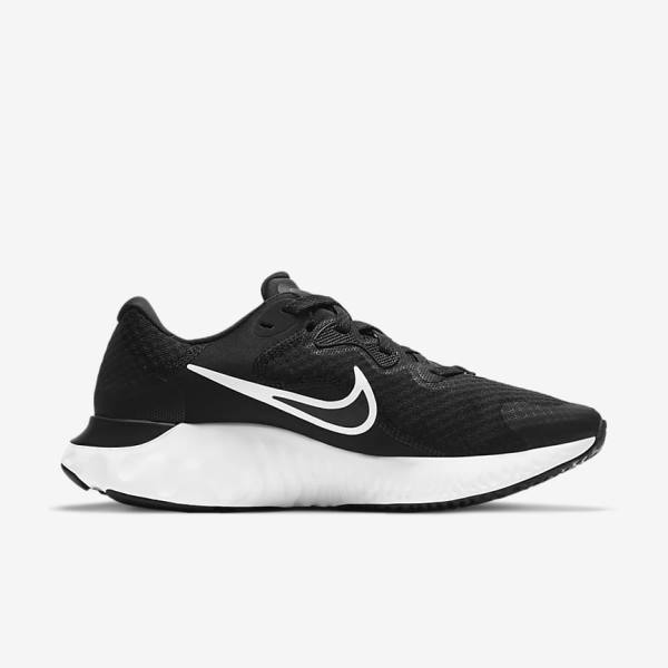 Women's Nike Renew Run 2 Road Running Shoes Black / Dark Grey / White | NK309TPF