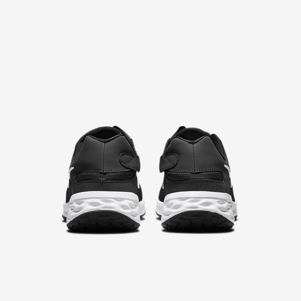 Women's Nike Revolution 6 FlyEase Next Nature Easy On-Off Road Running Shoes Black / Dark Grey / White | NK124ZKQ