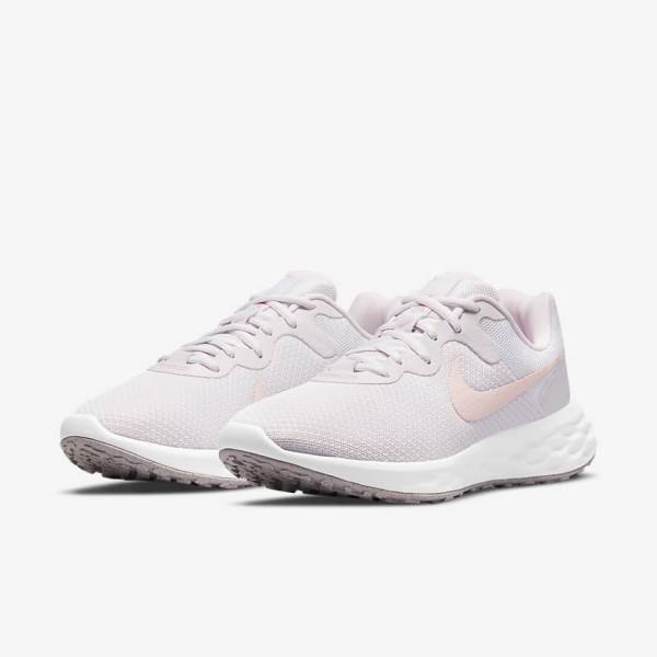 Women's Nike Revolution 6 Next Nature Road Running Shoes Light Purple / White | NK421ZHR