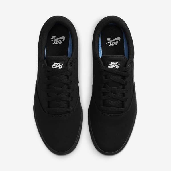 Women's Nike SB Chron 2 Canvas Skate Shoes Black | NK041XMC