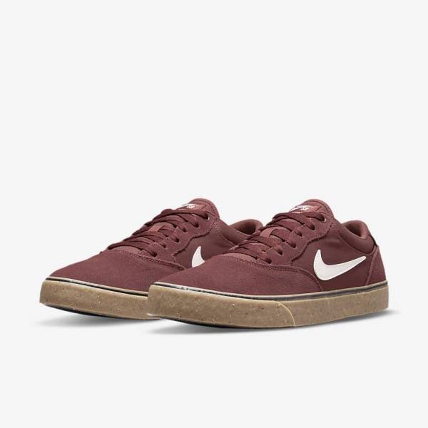 Women's Nike SB Chron 2 Skate Shoes Light Brown | NK514NCR