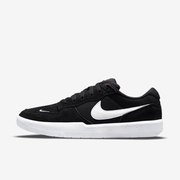 Women\'s Nike SB Force 58 Sneakers Black / White | NK054JRY