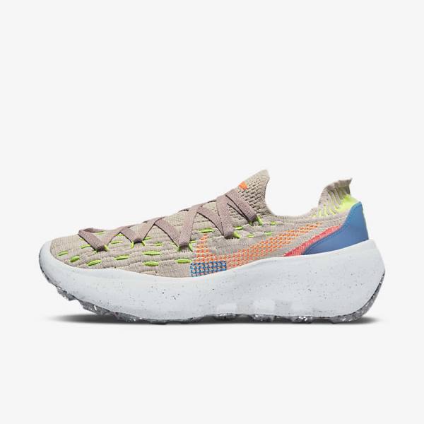 Women\'s Nike Space Hippie 04 Sneakers Grey / Blue / Light Red / Orange | NK269HSC