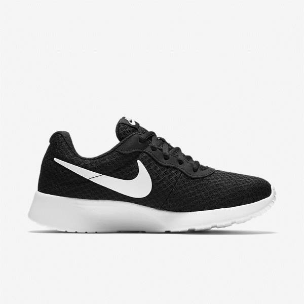 Women's Nike Tanjun Sneakers Black / White | NK935MUO