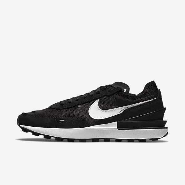 Women\'s Nike Waffle One Sneakers Black / Orange / White | NK607BIY