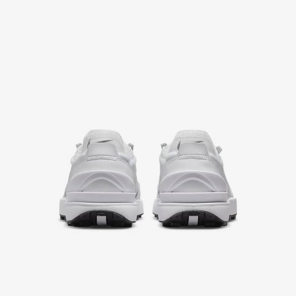 Women's Nike Waffle One Sneakers White / Black / White | NK174ICW