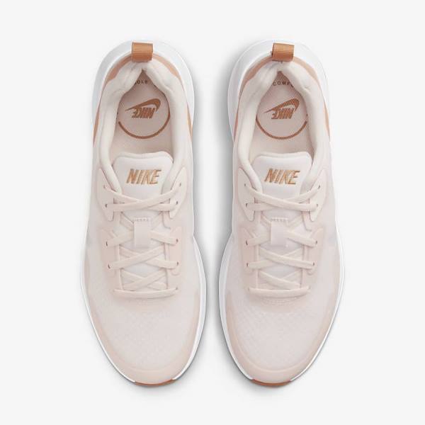 Women's Nike Wearallday Sneakers Light Pink / Light Brown / White | NK857EIH