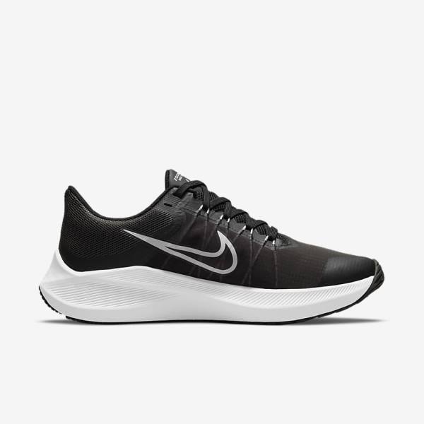 Women's Nike Winflo 8 Road Running Shoes Black / Dark Grey / Light Grey / White | NK189GZX