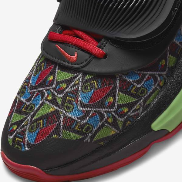 Women's Nike Zoom Freak 3 Basketball Shoes Black / White / Red / Green | NK053UFW