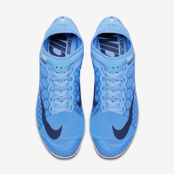 Women's Nike Zoom Mamba 3 Unisex Distance Spike Running Shoes Blue / Light Red / Blue | NK395ZHT