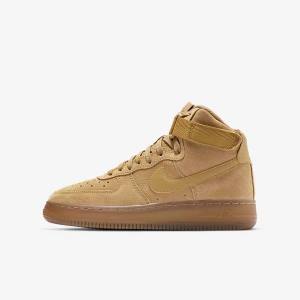 Kids' Nike Air Force 1 High LV8 3 Older Sneakers Brown / Light Brown | NK132XZH