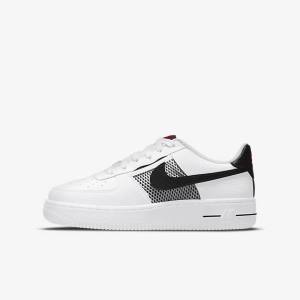 Kids' Nike Air Force 1 LV8 Older Sneakers White / Red / White / Black | NK241UVW