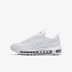 Kids' Nike Air Max 97 Older Sneakers White / Metal Silver / White | NK024VMC