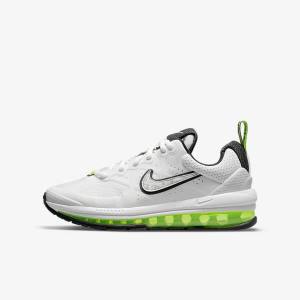 Kids' Nike Air Max Genome Older Sneakers White / Platinum / Black | NK251FED