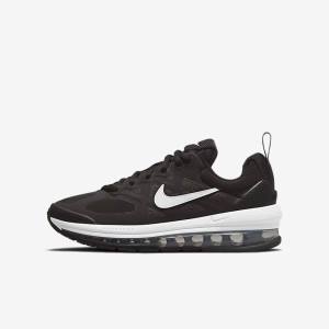 Kids' Nike Air Max Genome Older Sneakers Black / Dark Grey / White | NK942EZX