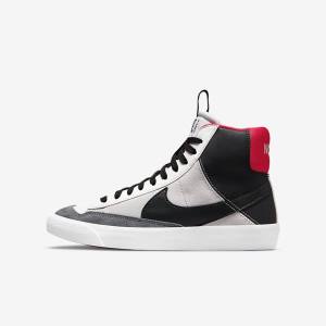 Kids' Nike Blazer Mid 77 SE Dance Older Sneakers White / Red / Light Grey / Black | NK042CBP