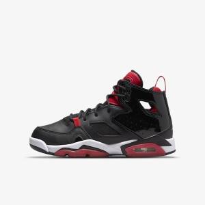 Kids' Nike Jordan Flight Club 91 Older Sneakers Black / Red / White | NK918JQV