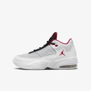 Kids' Nike Jordan Max Aura 3 Older Sneakers White / Platinum / Black / Red | NK695CQO