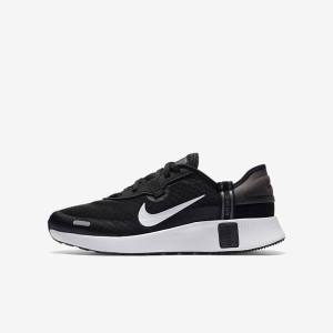 Kids' Nike Reposto Older Sneakers Black / Dark Grey / White | NK548XQG