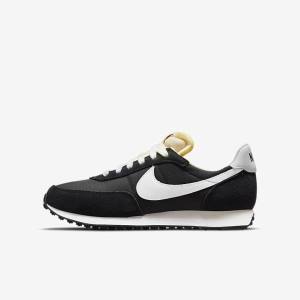 Kids' Nike Waffle Trainer 2 Older Sneakers Black / Orange / White | NK078EBH