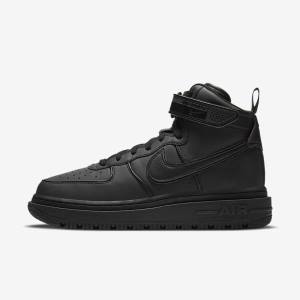 Men's Nike Air Force 1 Boot Sneakers Black / Dark Grey / White | NK629YGJ