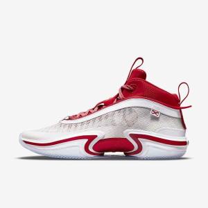 Men's Nike Air Jordan XXXVI SE Kia Global Game Basketball Shoes White / Red / White | NK642ZIF