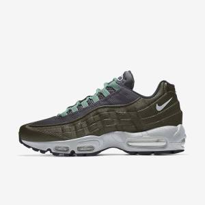 Men's Nike Air Max 95 By You Custom Sneakers Multicolor | NK829AXT