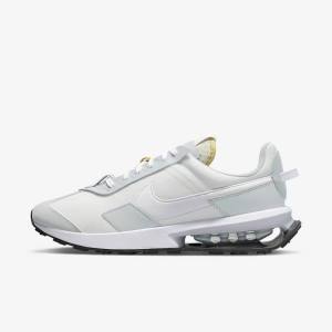 Men's Nike Air Max Pre-Day Sneakers White / Platinum / Grey / White | NK568CNQ