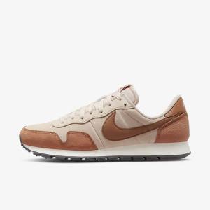 Men's Nike Air Pegasus 83 PRM Sneakers Khaki Grey / Khaki Rose / Light Brown / Red | NK185SNQ