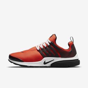 Men's Nike Air Presto Sneakers Orange / White / Black | NK832RSN