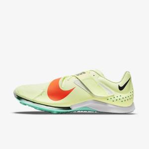 Men's Nike Air Zoom LJ Elite Athletics Jumping Spikes Running Shoes Turquoise / Orange | NK845WSX