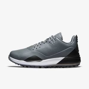 Men's Nike Jordan ADG 3 Golf Shoes Grey / Black / White | NK906IET