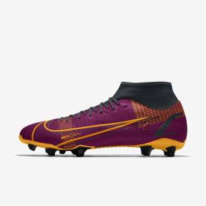 Men's Nike Mercurial Superfly 8 Academy By You Custom Football Shoes Multicolor | NK560OGC