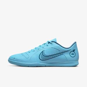 Men's Nike Mercurial Vapor 14 Club IC Indoor Court Football Shoes Blue / Orange | NK682OHK