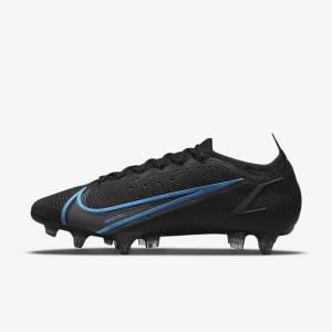 Men's Nike Mercurial Vapor 14 Elite SG-Pro AC Soft-Ground Football Shoes Black / Grey | NK861TFJ