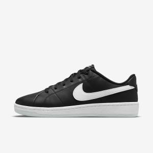 Men's Nike NikeCourt Royale 2 Next Nature Sneakers Black / White | NK293SXH