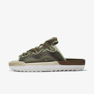 Men's Nike Offline 2.0 Mule Sneakers Olive / Light Grey / White / Green | NK759CLA