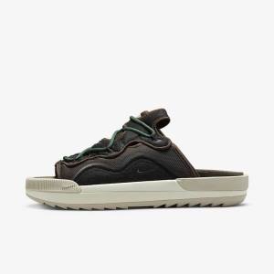 Men's Nike Offline 2.0 Mules Sneakers Brown / Green / Light Beige | NK180IMO