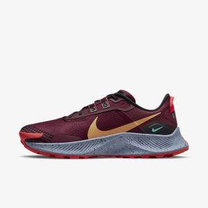 Men's Nike Pegasus Trail 3 Trail Running Shoes Black / Light Red / Brown | NK672CIF