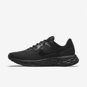 Men's Nike Revolution 6 Next Nature Road Running Shoes Black / Dark Grey | NK845ZVU