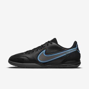 Men's Nike Tiempo Legend 9 Academy IC Indoor-Court Football Shoes Black / Grey | NK864QTJ