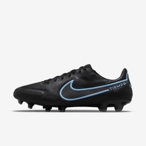 Men's Nike Tiempo Legend 9 Pro FG Firm-Ground Football Shoes Black / Grey | NK815AKH