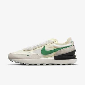 Men's Nike Waffle One Sneakers White / Black | NK639VOW